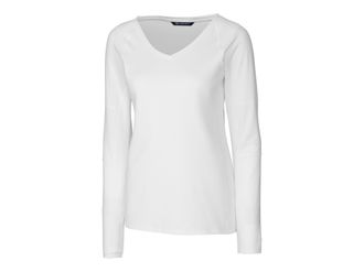 Cutter & Buck Ladies L/S Victory V Neck Shirt