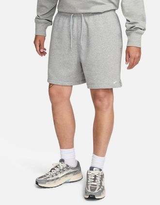 Nike Club french terry shorts in gray