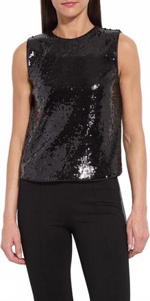 Lyss&eacute; Adaline Sequin Shell Top In Black
