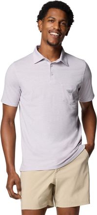 Columbia Mens PFG Uncharted Polo, Lavender Pearl Heather, X-Small