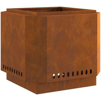 vidaXL Hoguera Marr&oacute;n 58 X 58 X 51 Cm Acero Oxidado Vidaxl