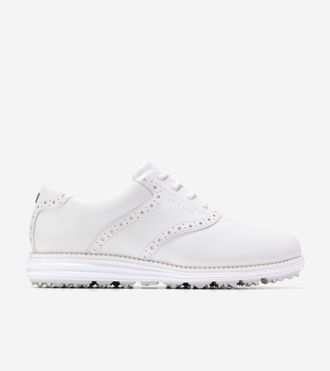 Cole Haan Womens &Oslash;riginal Grand Saddle Golf Shoes - White Size 5.5