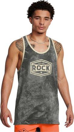 Under Armour Heren-tanktop Project Rock - Gereedschap van het vak (Groen)