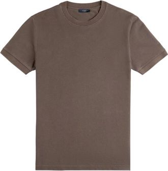 Fay ZEF S602 T-Shirt - Heren - T-shirts - Bruin - XL - Tops