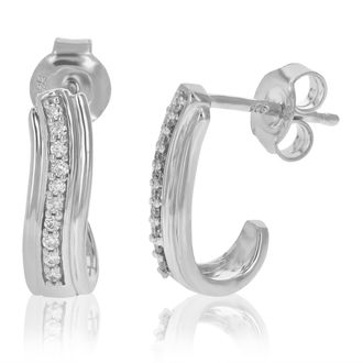 Vir Jewels 1/10 cttw Lab Grown Diamond Dangle Earrings in Sterling Silver With Push Backs For Women