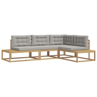 vidaXL Conjunto De Sof&aacute;s De Exterior Blanco 277,5 X 198,5 X 73 Cm Vidaxl