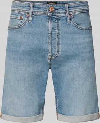 Jack & Jones Jack & Jones Regular Fit Jeansshorts mit Umschlag Modell RICK in Hellblau, Gr&ouml;&szlig;e XXL