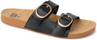 Reef Vista Kara Two-Strap Sandal in Black at Nordstrom, Size 11