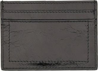 Moschino Tarjetero con placa dorada - Accessories - Mujer - Negro - ONE SIZE