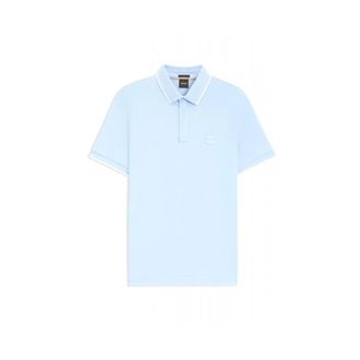 HUGO BOSS Passertip Polo - male - Hugo - Polo Shirts - Blue - M - Tops
