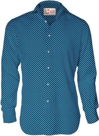 MC2 Saint Barth Casual Overhemden - Heren - Casual Overhemden - Blauw - L - Overhemden