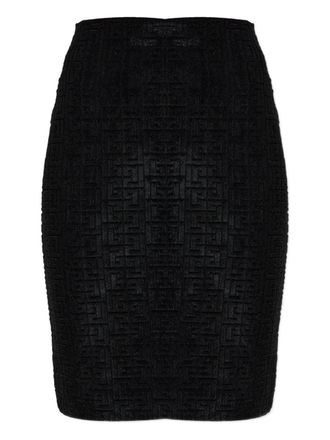 Balmain monogram midi-rok