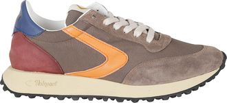 Valsport Taupe Vintage Nylon Suede Low-Top Sneakers