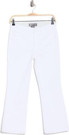 Democracy Scallop Hem Crop Flare Jeans in Optic White at Nordstrom Rack, Size 16P