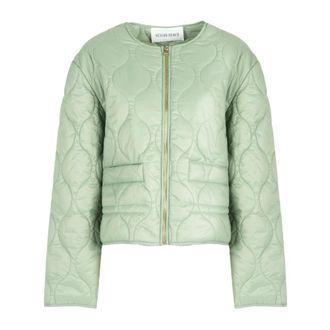 Silvian Heach Gewatteerd Jack - Dames - Jassen - Groen - Maat: M Leer