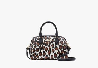 Kate Spade New York Madison Spotted Leopard Small Duffle Crossbody