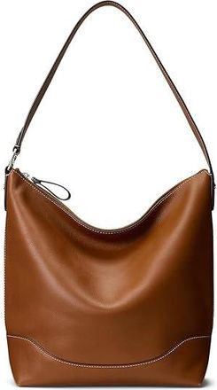 Lauren Ralph Lauren Leather Large Tasha Bucket Bag Shoulder Womens Handbags Lauren Tan