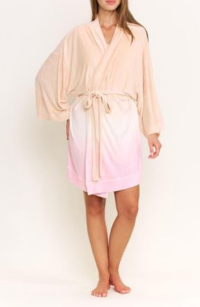 Honeydew Intimates Take a Break Terry Cloth Robe in Sunrise Dip-Dye at Nordstrom, Size Large