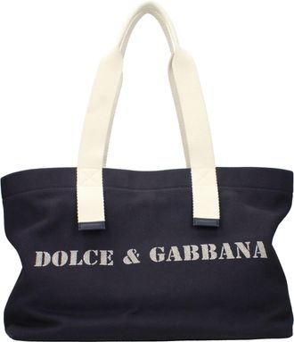 Dolce & Gabbana Blue Fabric Shoulder Mens Bag