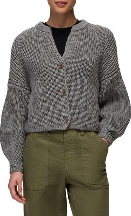 Prana Sunday River Short Cardigan in Heather Grey at Nordstrom, Size X-Large