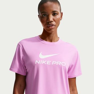 Nike Womens Nike Pro Loose T-Shirt in Purple | IQ0820-503