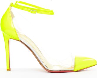 Christian Louboutin Patent PVC Pointy Pumps