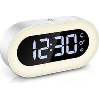 OEM Reloj Despertador Digital Y Luz Nocturna Led: Un Reloj Despertador Electr&oacute;nico Multifuncional, Silencioso Y Brillante Para Habitaciones De Estudiantes