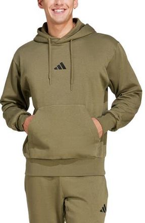 adidas Feelcozy Hoodie in Olive Strata/Black at Nordstrom Rack, Size Small