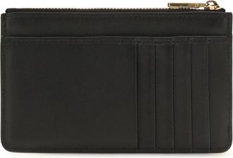 Dolce & Gabbana Womens Leather Card Holder With Logo Nero Calf Bos Taurus Wallet