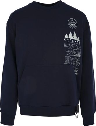 Mauna Kea Sweater met grafische print - Blauw