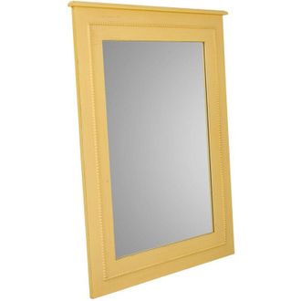 Wanderlust Deco Wanderlust Deco - Espejo De Madera Amarillo 70x03x90