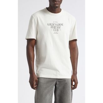 Golden Goose Journey Cotton Graphic T-Shirt in Heritage White at Nordstrom, Size Xx-Large