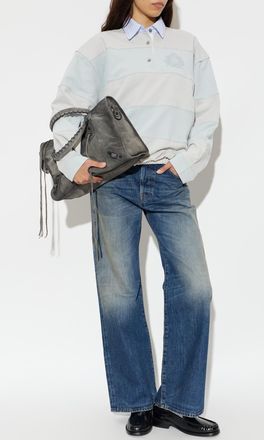 Acne Studios Wide-leg Jeans, Womens, Navy Blue