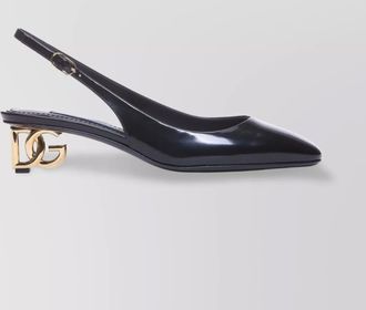 Dolce & Gabbana patent leather slingback pumps