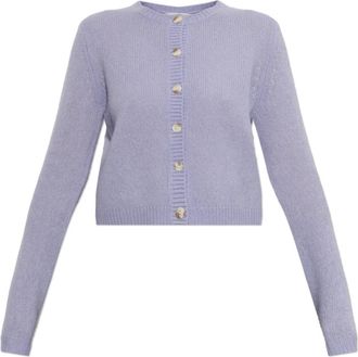 Lisa Yang Felicia Cashmere Cardigan - Dames - Vesten - Paars - S - Kasjmier - Truien & Vesten