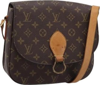 Louis Vuitton Pre-owned Saint Cloud Shoulder Bag - Dames - Vintage Schoudertas - Bruin - ONE Size - Leer - Vintage