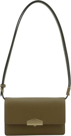 Pourchet Anjou Schoudertas - Dames - Schoudertassen - Groen - ONE Size - Leer - Tassen