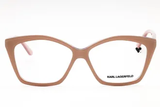 Karl Lagerfeld KL6064 Rectangular Acetate Frame Eyeglasses - Nude