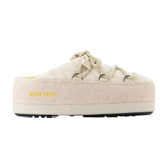 Moon Boot Schoenen, Dames, Wit, 39 EU, Leer, MB X GIR EVX Mule Knit