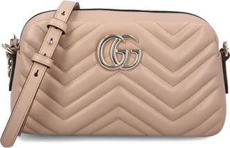 Gucci GG Marmont kleine schoudertas - Beige