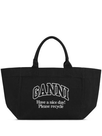 Ganni Bio -Baumwolle Xxl Tasche