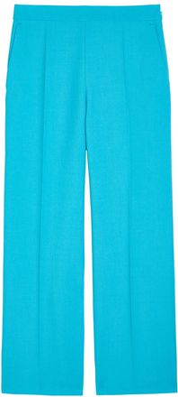 Chlo&eacute; Straight-leg Wool Trousers - Blue - 34 (UK6 / XS)