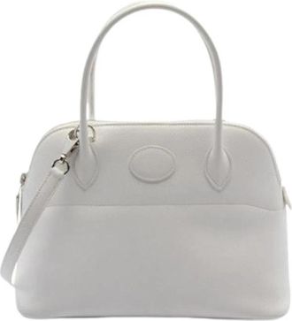 Herm&egrave;s Pre-owned Bolide 27 - Dames - Vintage Handtas - Wit - ONE Size - Leer - Vintage