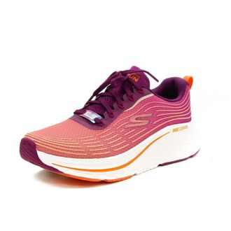 Skechers Womens Max Cushioning Elite 2.0 Alaura Sneaker, Raspberry Textile/Orange Trim, 4.5 UK