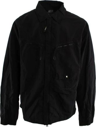 C.P. Company Flatt Nylon Overshirt - Heren - Zomerjassen - Zwart - 2XL - Nylon - Jassen