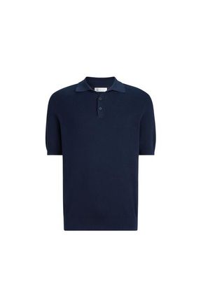 Brunello Cucinelli Rib knit polo in Navy Blue at Nordstrom, Size 54 It