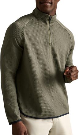 Rhone Founders Golf Quarter Zip in Smokey Olive at Nordstrom, Size Xx-Large