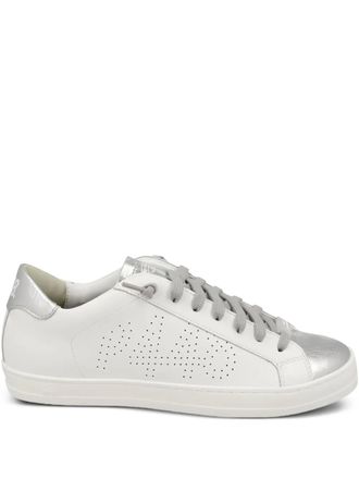 P448 John perforated leather sneakers - women - Rubber/Leather/Calf Leather - 36 - White