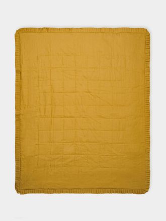 Volga Linen Quilted Linen Throw (79in/2m)