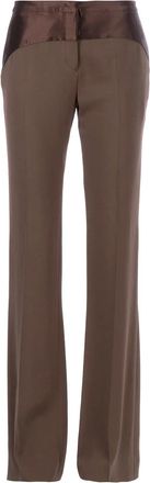 Giles flared trousers - Marrone